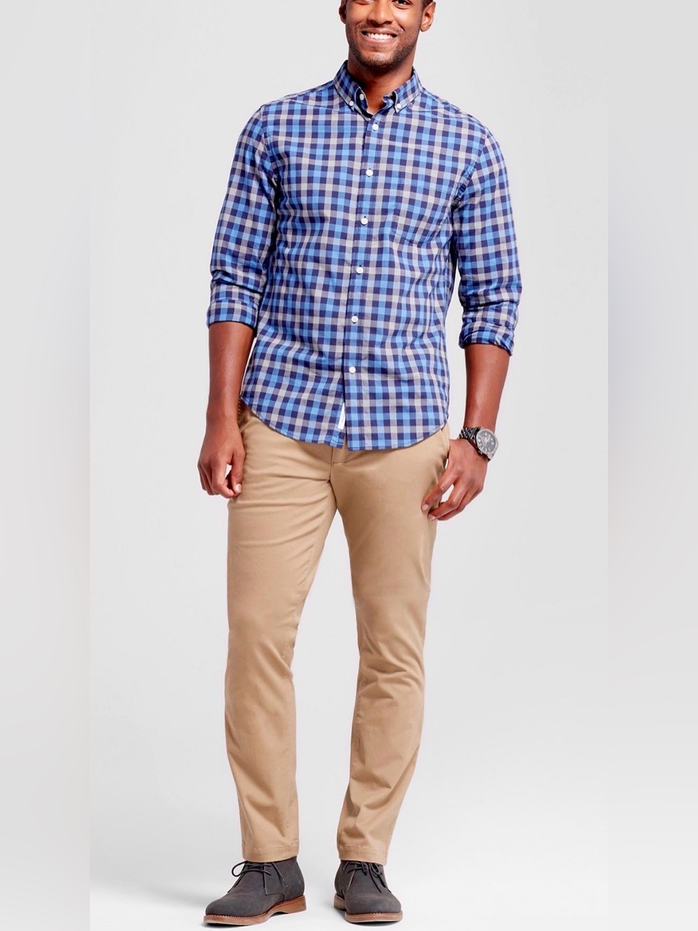 Men's Khaki Chino Pants - Tan Sz S